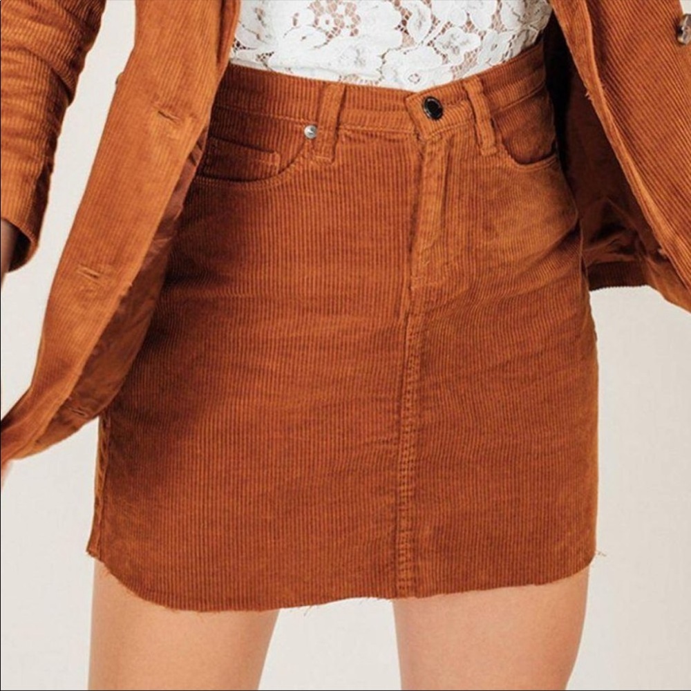 [BLANKNYC] Wide Wale Corduroy High Rise Mini Skirt